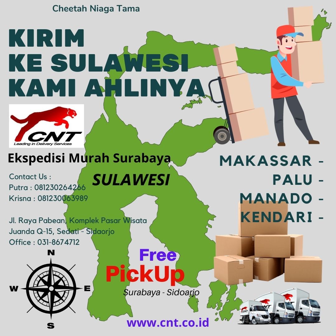 Ekspedisi Kargo Surabaya Makassar Ujung Pandang